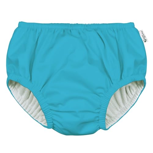 green sprouts Eco Pull-Up Reusable Absorbant Swim Diaper - Sky Blue - 4T