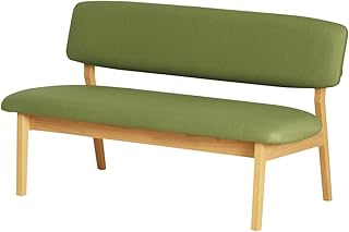貞苅椅子製作所 ベンチ 長椅子 2人掛け 幅120cm 背もたれ付き PVC 合皮 組立て Rumba-2P-Bench