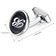 Honey Bear manschettenknöpfe & krawattennadel Krawattenklammer Set Initialen Buchstabe Herren Edelstahl Hochzeit Cufflinks Manschettenknopf Schwarz (B)