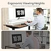 HOOBRO Dual Monitor Stand, Monitor Riser for 2 Screens, 100 cm Large Computer Monitor Stand, Desk Shelf Organizer for Office Desk, Accessories, White EWW121CJ01 #5