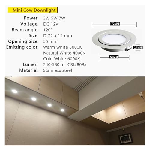 Foco LED con voltaje de seguridad de 12V para evitar accidentes 4