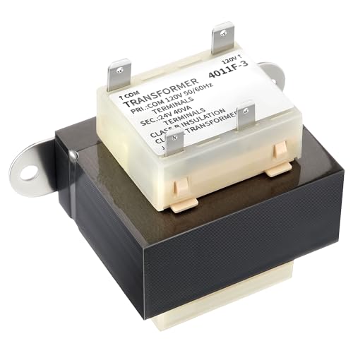 Image of 4011F-3 120V to 24V Transformer 40VA, 24V Transformer Compatible with Goodman /Amana /Trane, HVAC Furnace Replacement Part with Foot Mount