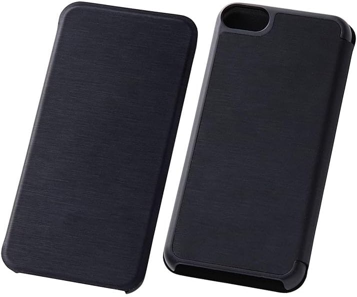 Slim Leather Case for iPod Touch 6th 5th Generation (Synthetic Leather) Black