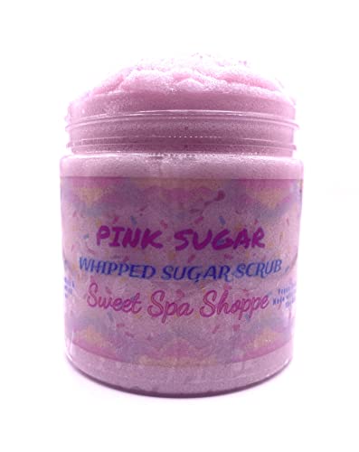 Sweet Spa Shoppe Sugar Scrub, No Parabens, Vegan-Friendly, Exfoliating & Moisturizing, 6 Oz., Pink Sugar - Raspberry Candy Crush #TOP6