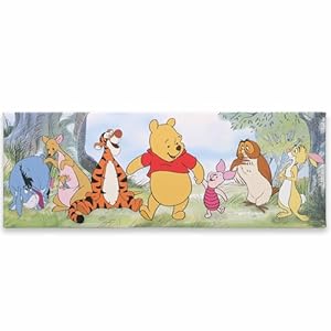 Disney Winnie Puuh und seine Freunde Galerie verpackte Leinwand-Wanddekoration – bezaubernde Winnie Puuh Wandkunst für Kinderzimmer oder Kinderzimmer
