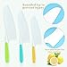 WALAWALA 4PCS Kids Knife Set for Real Cooking BPA Free with Plastic Toddler Play Kitchen Knives with Serrated Teeth Kitchen Safe Knives for Real Cooking and Cutting Fruits and breads