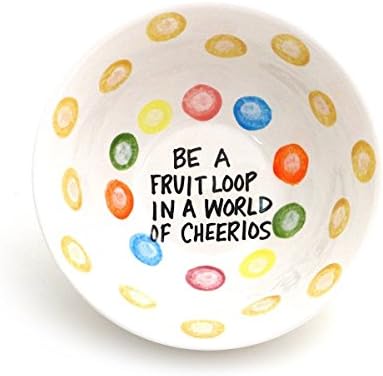 Fruit Loop in a World of Cheerios Cereal Bowl