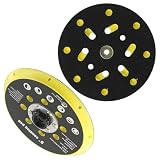 15,2 cm Schleifpad mit 17 Löchern, Exzenterschleiferscheibe Trägerplatte, M8 Gewinde & /16-24 Adapter für RO1 BO6030 BO6040 ES150 ET2, Holzbearbeitung Auto Karosserie Polierzubehör