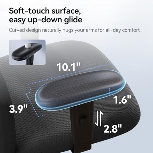 Sihoo Office Desk Chair, Ergonomic Computer Office Chair With Adjustable Headrest And Lumbar Support,High Back Executive Swivel Chair (Black) - 8