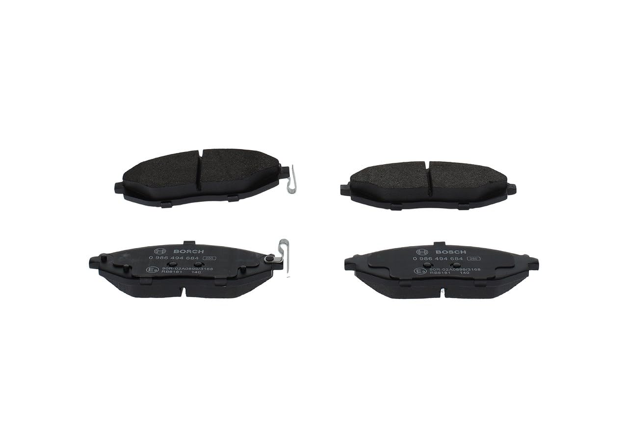 Bosch BP1679 - Plaquettes de Frein Avant pour Voiture - Qualité Bosch - Réduction du Bruit et de la Poussière - Certifié ECE-​R90 - Sans Cuivre - Jeu de 4 Plaquettes