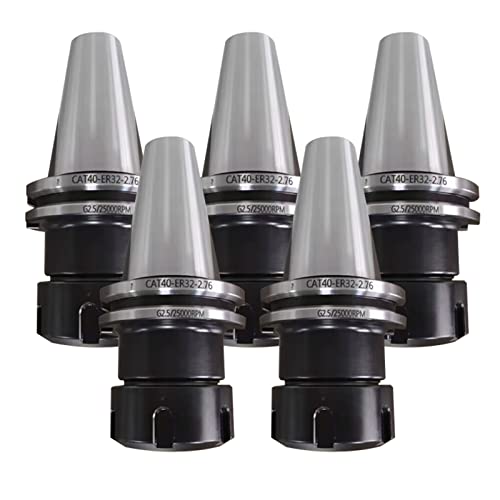 5PCS/Lot CAT40 ER32 Balance Collet Lathe Chuck G2.5 25000RPM CNC Tool Holder Stainless Steel with Pull Stud Milling Lathe