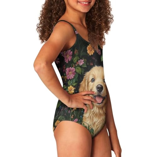 Image of Uourmeti Girls' One-Piece Swimwear Halter Bathing Suit Big Kids Summer Beach Swim Suits Swimming Wear