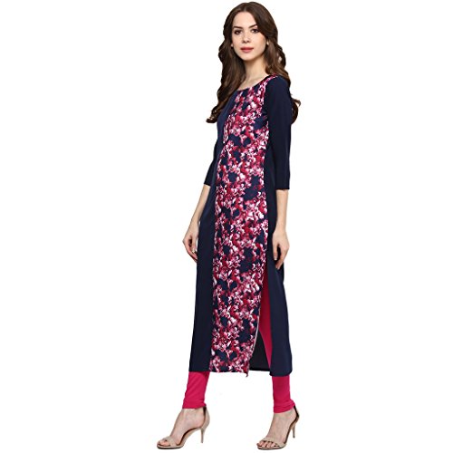 Image of ZIYAA Women's Straight Crepe Kurta
