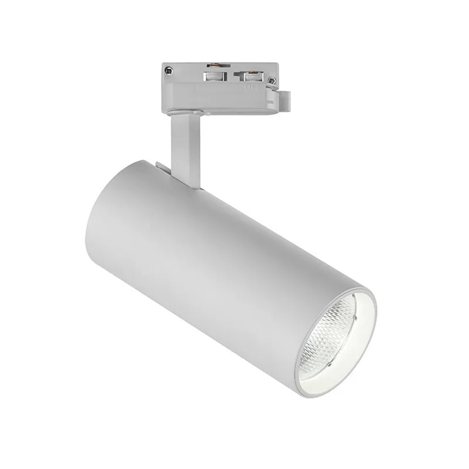 Focos Led Interior Techo,Riel Focos Lámparas de interior 2 cables, 20 W, blanco cálido, 3000 K, LED, riel luz, foco, iluminación for tienda, accesorio(White,40W)