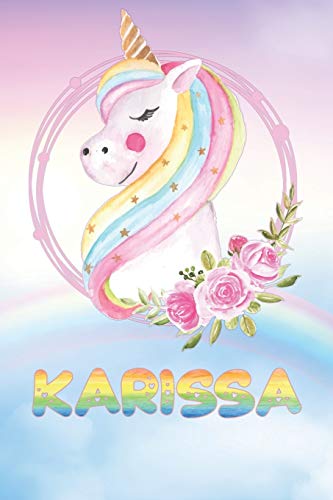 Karissa: Karissa's Unicorn Personal Custom Named Diary Planner Pe...