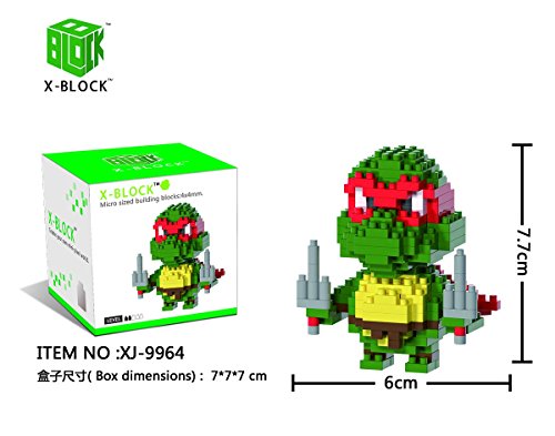 XJ9964 FIGURA TORTUGA DISFRAZ NINJA ROJO
