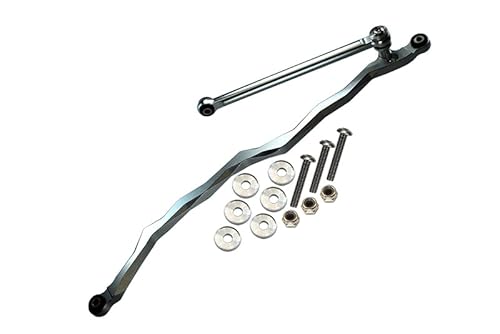 Axial Wraith & Rr10 Bomber Upgrade Parts Aluminum Steering Link - 2Pcs Set Gray Silver #TOP5