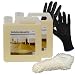 Produktbild Faxe Holzbodenseife Natur 2 x 2,5 Liter inkl. Baumwollmopp & Arbeitshandschuhe