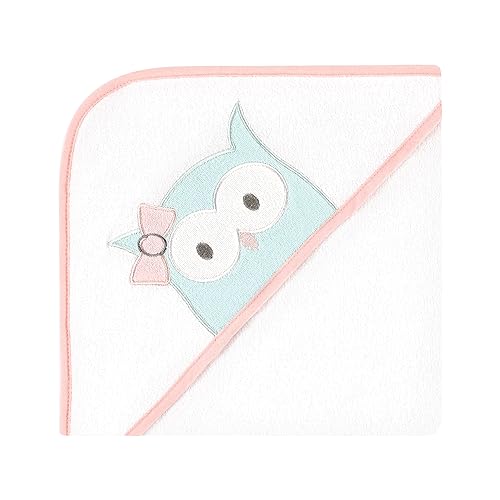 Image of Hudson Baby Unisex Baby Animal Hooded Towel 3pk and 15 Washcloths, Girl Woodland, One Size
