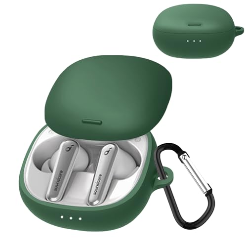 BUITFOU For Anker SoundcoreLiberty Air 2 Pro �P�[�X Soundcore Liberty Air 2 Pro �ی�J�o�[ �_�炩�� �V���R���� �����h�~ �L�Y�h�~ �ϏՌ� �h�o �y�� �����[�d�\ �J���r�i�t�� 