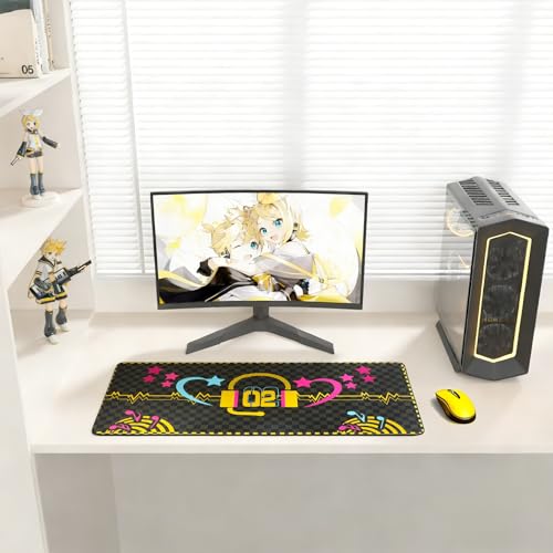 Tapis de souris Kagamine Rin & Len 900x400mm anti-glisse clavier