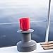 Winch Caddy Can Holder for Sailing Winches and Scotty Fishing Rod Mounts (Red)