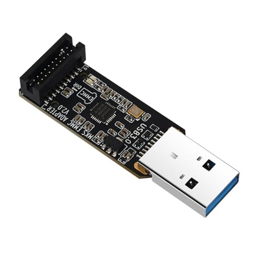 Vacatga High Speed MKS EMMC USB3.0 Adapter MKS EMMC-Adapter V2 for EMMC Module andTF Memory Card Black PCB Black PCB