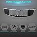Titanium Plus Autoparts 2011-2014 Compatible With CHEVROLET Chevy Cruze Front Grille Grill Chrome Black GM1200624 96981093