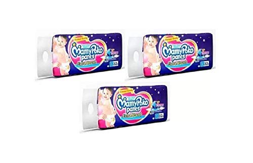Image of Mamypoko Extra Absorb Baby Pants, Large Size, 32 Pcs Pack, Combo of 3 Packs - L (96 Pieces)
