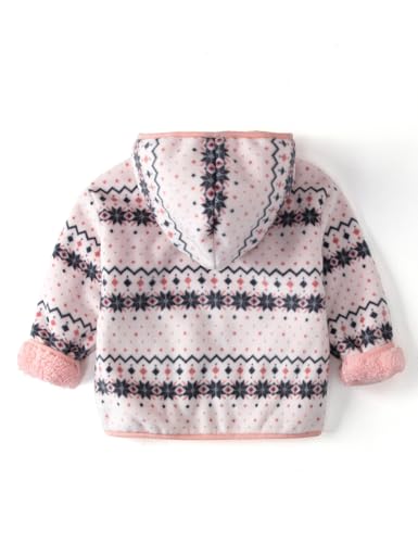 Toddler Printed Polar Fleece hooded Jacket Baby Boys Girls Kids Winter Warm Spring Autumn Outerwear Soft Lightweight2