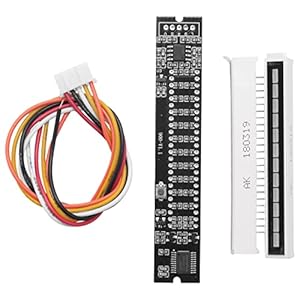 Mogzank Dual 12 Music Level Indicator LED Spectrum VU Meter Amplifier Lamps Light Speed Adjustable Board for MP3 7-12V…