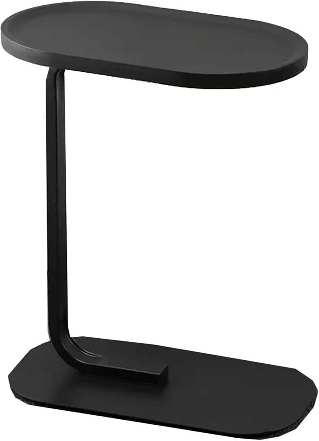 SXZenSpace Narrow Round Bedside Table with Flip Top Tray Perfect for Snacks & Drinks Stylish Accent Living Room Bedroom Use Space Saving Design