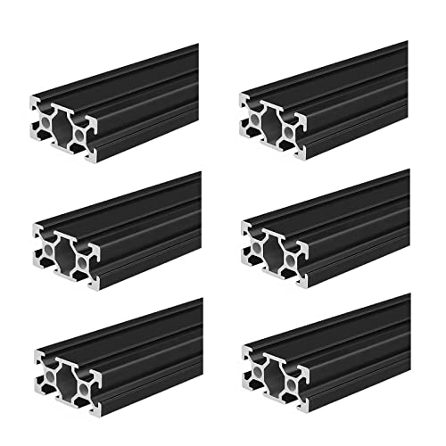 Coavoo Aluminium Profile 2000 mm 2040 T Type Black European Standard Anodised Linear Rail Aluminium Profile Extrusion 6 