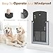 HIDROSIL Dog Door for Wall, Heavy Duty Large Dog Door, Pet Door with Two Sliding Locking Panels, Smoky Gray