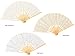 VON LILIENFELD Abanico Boda Nupcial Mujer Accesorio Carmen, Blanco