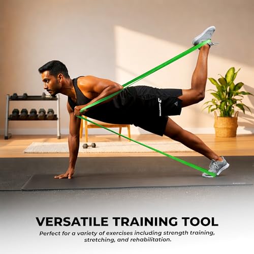Image of Resistance Bands Set of 2 (Light & Extra Heavy), Pull Up Bands for Men & Women, Exercise Bands for Strength Training, Home Workout, Gym Fitness, Stretching, Mobility, Yoga, Crossfit