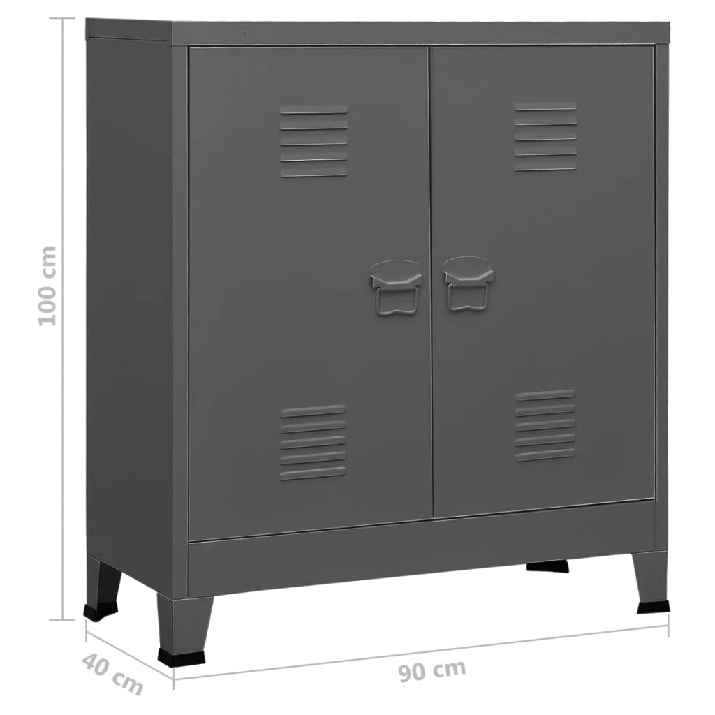 vidaXL Classificatore Industriale Antracite 90x40x100 cm in Acciaio