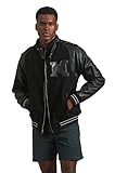 Members Only Men's Varsity Jacket (Black, 2XL)