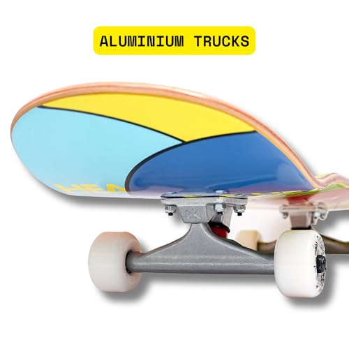 Image of Hearty Pro Complete Skateboard Pack | Unassembled | 8 inch X 31.66 inch | for Adults & Teens | Skate Supply India (Balloons)