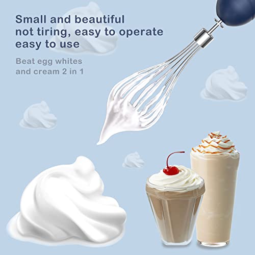 Aifeel Immersion Hand Blender.300W Handheld Stick Blender Set With 500Ml Food Processor, Ice Crusher.600Ml Measuring Cup, Sus Blending Attachment And Wire Whisk - Blue #TOP5