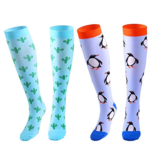 Zingso Chaussettes de Contention pour Hommes et Femmes, Bas de Contention, Chaussettes de Compression Running pour Sport, Course, athlétisme,Trekking, Voyage, Vol, Infirmiers, Grossesse, Sport Cover