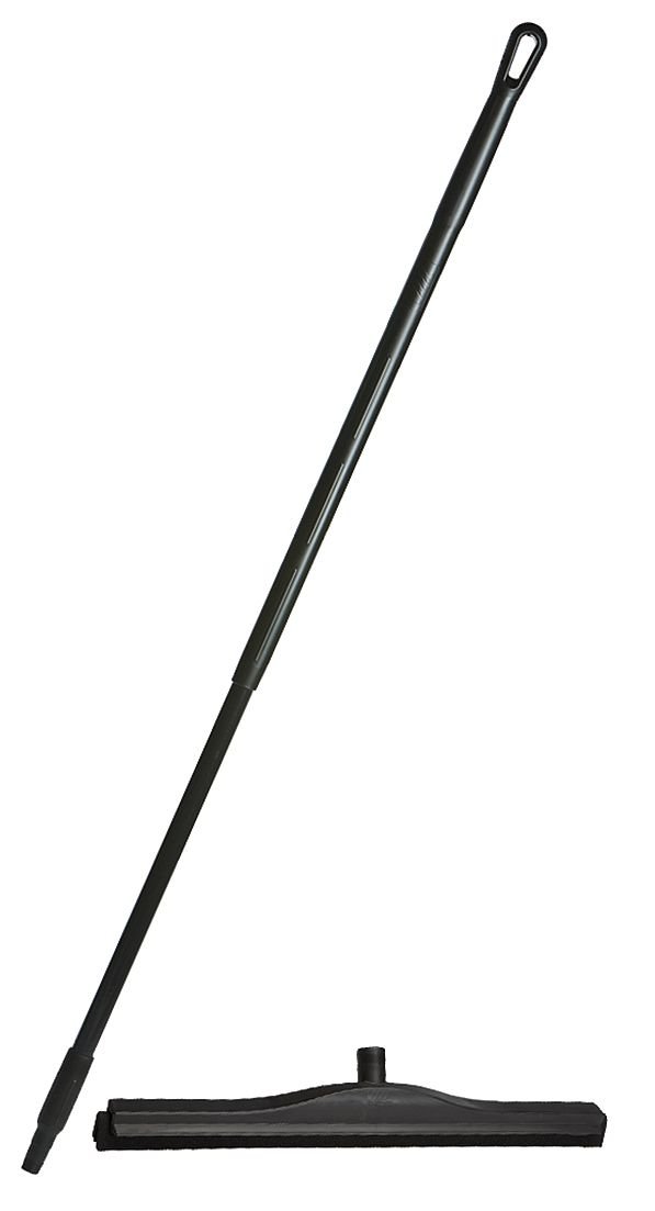 Floor Squeegee, 24 X 53, Poly/Foam, Dbl, Blk
