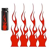 Aidon sans tracas: Évitez les surfaces poussiéreuses et nettoyez la zone de l'appliquer. Collez facilement le décalque de flamme pour les voitures avec toute confiance. Décollez simplement l'étiquette auto-adhésive et adhérez fermement à vous faire remarquer.