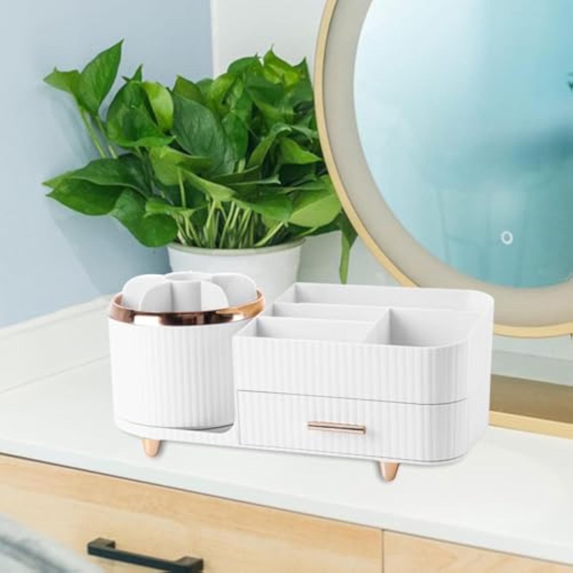 Rotating Makeup Organizer for Countertop