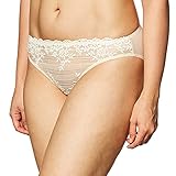 Wacoal Women's Embrace Lace Bikini Panty, Naturally Nude/Ivory, Medium