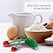 OTOTO Measuring Cups Set - Teaspoons for Dry & Liquid Ingredients, BPA-free & Dishwasher Safe, Funny Gifts, Baking Accessories, Unique Kitchen Gadgets (Mon Cherry)