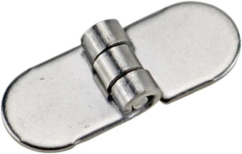 304 Stainless Steel Round Holeless Small Hinge Welded Door Hinge of Industrial Instrument Equipment Cabinet 1Pcs