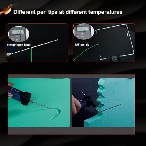 4 in 1 Hot Wire Electric Foam Cutter Kit, Styrofoam Cutting Tool 15W/ 6V with Case, Heated Foam Carving Knife Kit (Toolbox Blue)