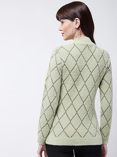 Image of Modeve Women Checkered Sweater for Winters
