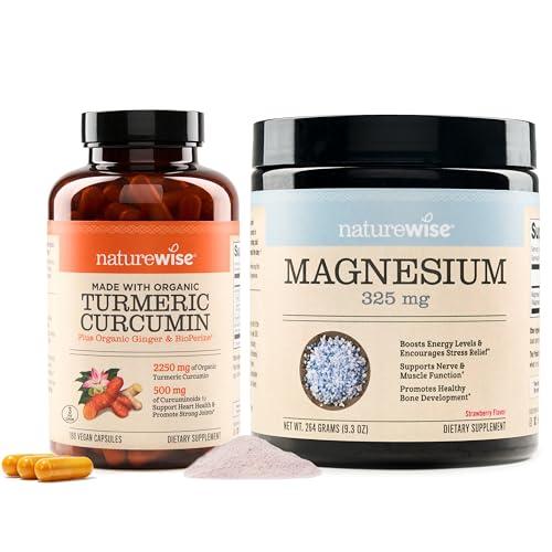 NatureWise Curcumin Turmeric 2250mg | 95% Curcuminoids & BioPerine Black